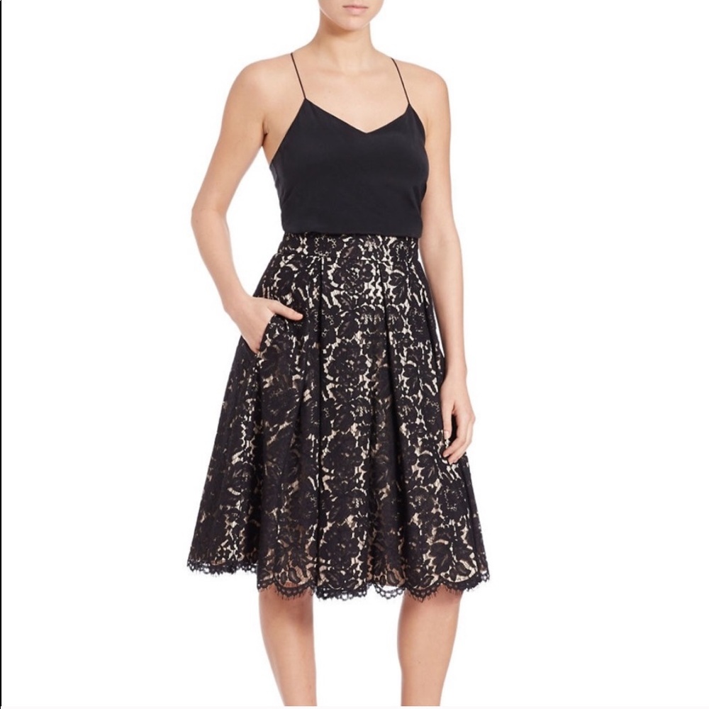 Eliza midi lace skirt